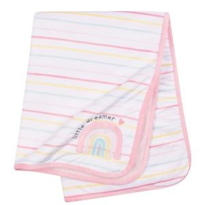 Girls Rainbow Plush Blanket